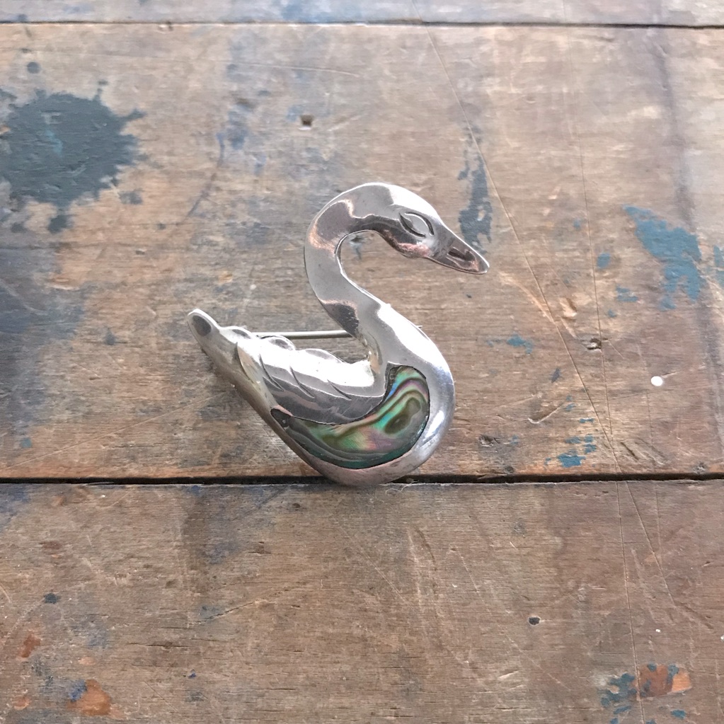 Taxco Vintage Swan Pin 65$